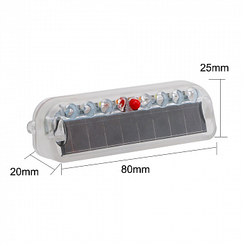 00038589 Задний LED-стробоскоп фонарь, от солнечной батареи