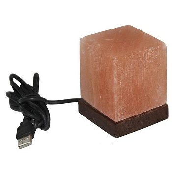 Солевая лампа Куб USB Himalayan Salt Lamp USB Cube