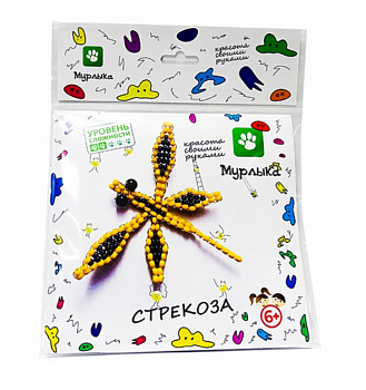 Набор для творчества Плетение бисером/Стрекоза