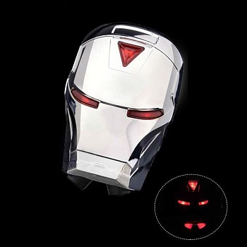 Задний велосипедный фонарь с лазерной дорожкой Железный Человек (Laser Tail Light)