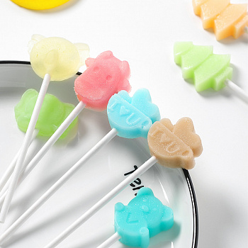 00028931 Силиконовая форма для конфет на палочке I love you  8 ячеек