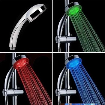 Светодиодная насадка для душа LED Shower