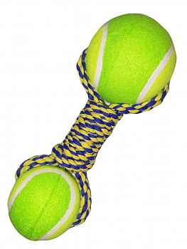 00019056 Игрушка для собак канат с двумя мячами