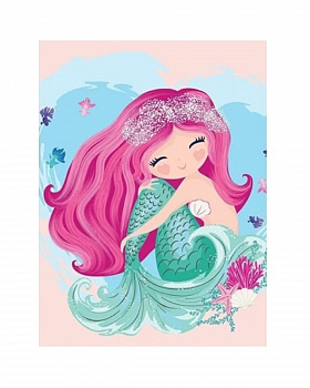 Алмазная мозаика картина стразами Русалочка, 15х20 см