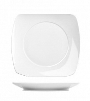 Квадратная обеденная тарелка, 26.5 см