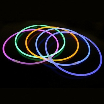 Набор светящихся ожерелий Glow Necklace, 4 шт