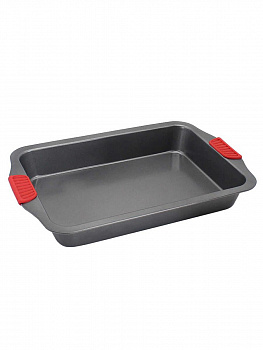00026763 Противень с антипригарным покрытием и силиконовыми ручками