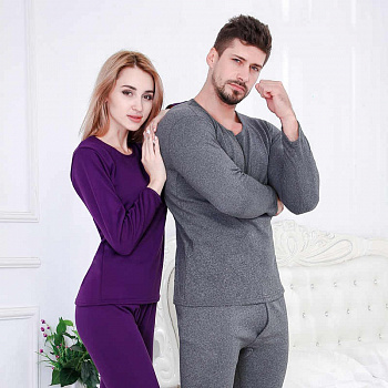 00021305 Мужское термобелье с подкладкой из велюра