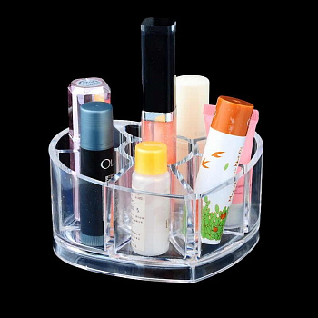 Подставка для косметики Cosmetic Organizer 8001 Сердце, 8 ячеек Подставка для косметики Cosmetic Organizer 8001 Сердце, 8 ячеек
