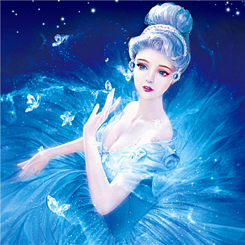 Алмазная мозаика картина стразами Фея, 30х30 см