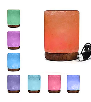 Солевая лампа Цилиндр USB Himalayan Salt Lamp USB Cylinder