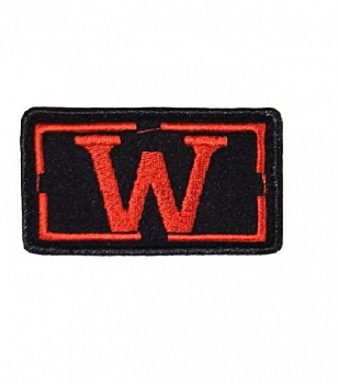 Нашивка на липучке W, 8х5 см