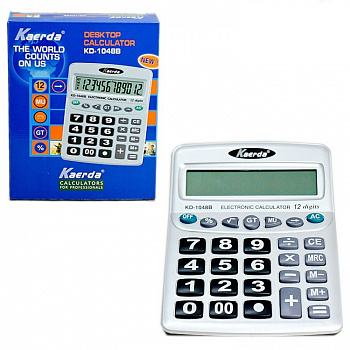 Настольный 12-разрядный калькулятор с двойным питанием Kaerda KD-1048B
