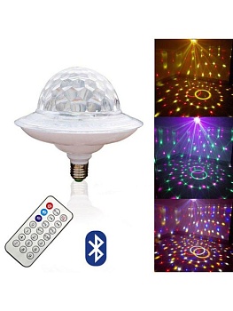 Лампа LED с музыкой, вращающаяся