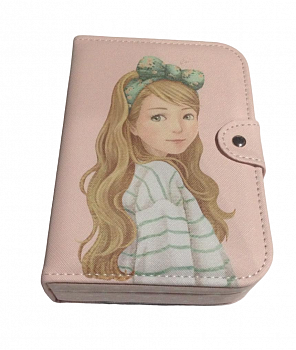 00021754 Шкатулка для ювелирных изделий Блокнот с девушкой, 20х14х5 см