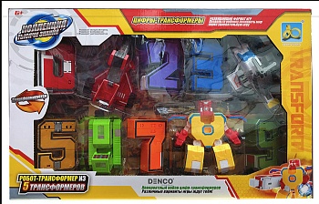 Робот_трансформер из 6 цифр, KNOWLEDGE STAR ,арт: YB188-2Y