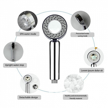 Двусторонняя душевая лейка Multifunctional Faucet, 3 режима полива Двусторонняя душевая лейка Multifunctional Faucet, 3 режима полива