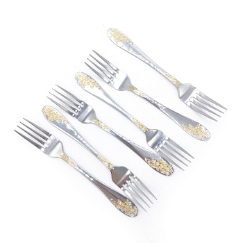 Набор десертных вилок в коробке, 6 шт