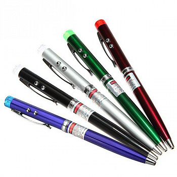 00048080 Авторучка с лазерной указкой и фонариком, 13.5 см