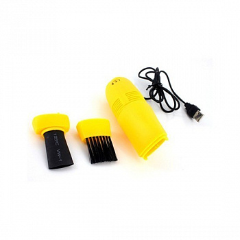 Мини пылесос для клавиатуры от USB (желтый)