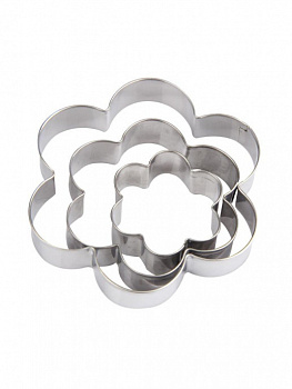 00020542 Кондитерские формы для вырубки печенья из теста Cookie Cutter, 3 шт