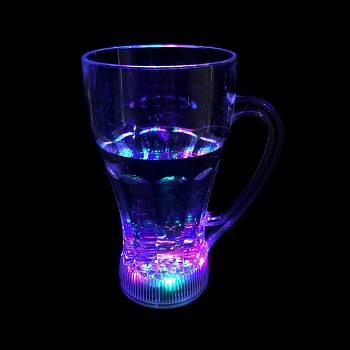 Высокая светящаяся кружка Blinking Glass, 1шт