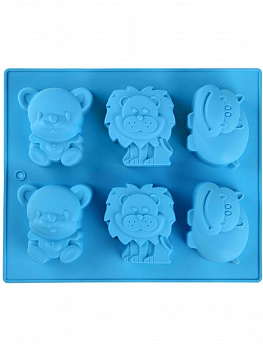 00027293 Форма для выпечки Бегемот, медведь, лев