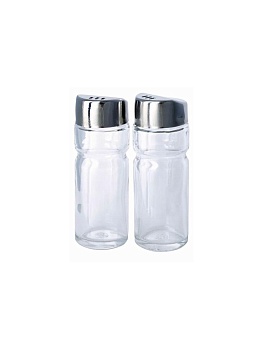 Солонки для специй с серебристой крышкой, 80 мл, 2 штуки в комплекте