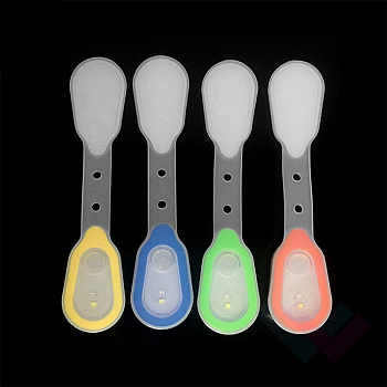 00033202 Магнитная силиконовая LED клипса - маячок для одежды