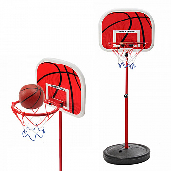 00028836 Игровой набор Баскетбольная стойка с корзиной, мячом и насосом 00028836 Игровой набор Баскетбольная стойка с корзиной, мячом и насосом