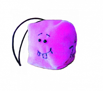 Набор для творчества Брелок кубик эмоций розовый с бисером Симпотяга