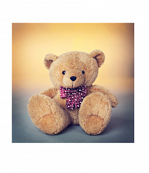 Алмазная мозаика картина стразами Игрушечный медведь, 30х30 см