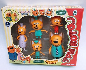 Набор 3 кота (5 героев) Набор 3 кота (5 героев)