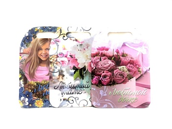 Набор сувенирных разделочных досок 28х20 см Любимой, 13 шт