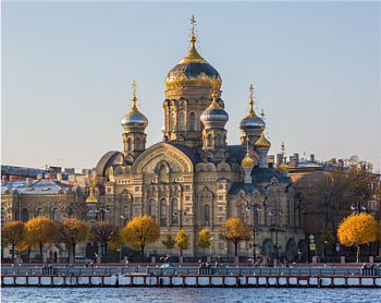 Алмазная мозаика картина стразами Храм Успения Пресвятой Богородицы, 40х50 см