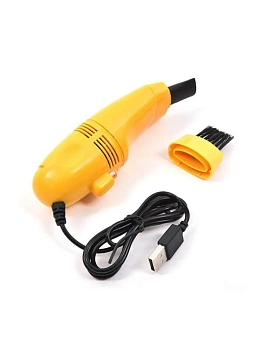 Мини пылесос для клавиатуры от USB (желтый)