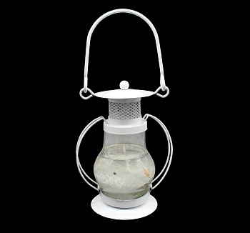 Гелевая свеча Белая Керосиновая Лампа, 13 см Гелевая свеча Белая Керосиновая Лампа, 13 см