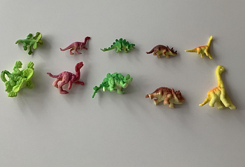 00013849 Фигурки, растущие в воде Динозавры