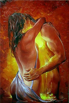 Алмазная мозаика картина стразами Страсть, 40х50 см