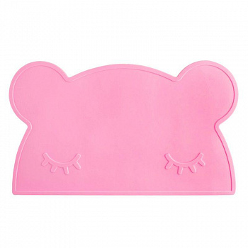 00026993 Силиконовый подкладной коврик для кормления Мишка, 46х28 см