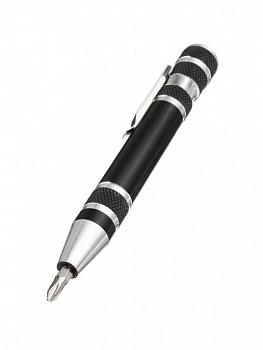 00010535 Карманная отвертка в виде ручки 8 in 1 Precision Pocket Screwdriver