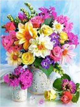 Алмазная мозаика картина стразами Весенний букет, 30х40 см