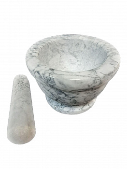 00026799 Гранитная ступка с пестиком, 10х14,5 см