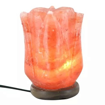 Солевая лампа Лотос Himalayan Salt Lamp Lotus Shape